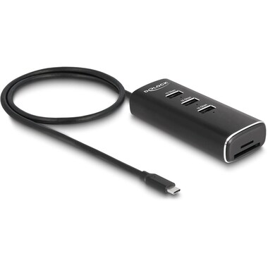 Delock USB-Hub 3x USB A/1x USB C 10Gbps und 1x mircoSD/SD