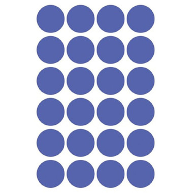 AVERY ZWECKFORM Markierungspunkte 18mm 3596 Blau, ablösbar 4 Blatt