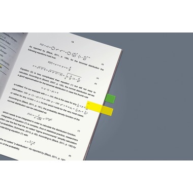 SIGEL Haftnotizen Film 12x50mm HN615 5-farbig ass. 5 x 40 Streifen