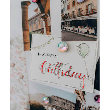 I AM CREATIVE Magnet Juwel Let`s Organize 4035.56 Acrylglas, bunt 9 Stück