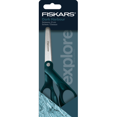 FISKARS Ciseaux Dark Harbour 21cm 1066459 petrol, droitiers