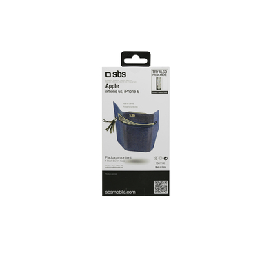 Coque en denim en jean de style livre pour iPhone 6/6S