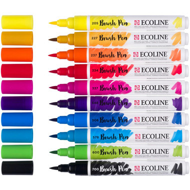 TALENS Ecoline Brush Pen Set 11509007 ass. 10 Stück