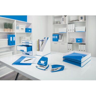 LEITZ Bürolocher NeXXt WOW 5008 50081036 blau 30 Blatt