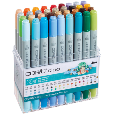 COPIC Marker Ciao 22075715 36 pz. Set Manga