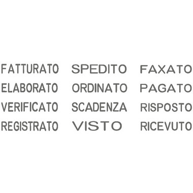 TRODAT Timbro testo I 1117I 12 testi