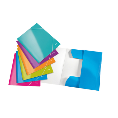 LEITZ Gummibandmappe WOW A4 39821099 assortiert, 6 Stück