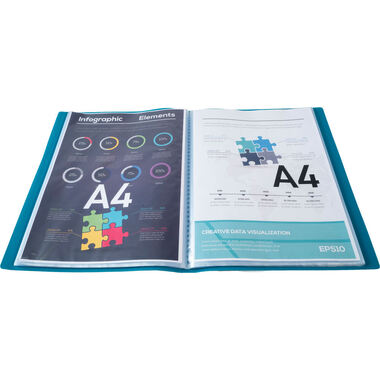 EXACOMPTA Sichtbuch A4 8523E grün 20 Taschen