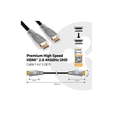 Club 3D Cable HDMI 2.0 - HDMI Premium, 1 m