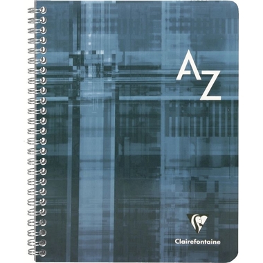 CLAIREFONTAINE Taccuino spirale ass. 17x22cm 8949 5mm, A-Z 50 fogli