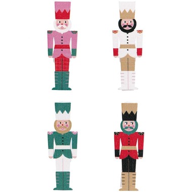 RICO DESIGN Clip decorative schiacci 4.8cm 7040.31.22 4 pezzi