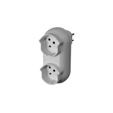 STEFFEN Mehrfachstecker Strong 2x T15, Weiss