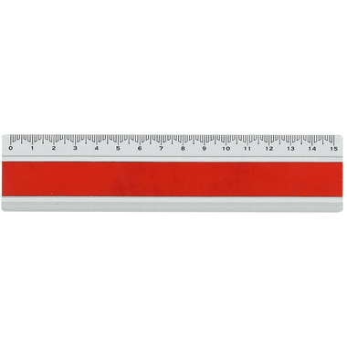 DUX Lineal Joy Color 15cm FA-JC/15R Alu, rot