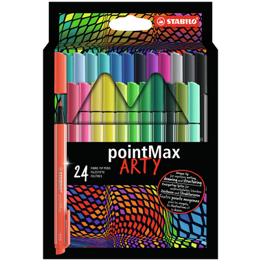 STABILO Fineliner PointMax 0.8mm 488/24-2 24 couleurs ass.