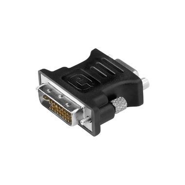 Black DVI-I to VGA Adapter | Vivanco