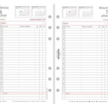 CHRONOPLAN Piano giornaliero sost. 2026 50246Z.26 1G/1P Midi