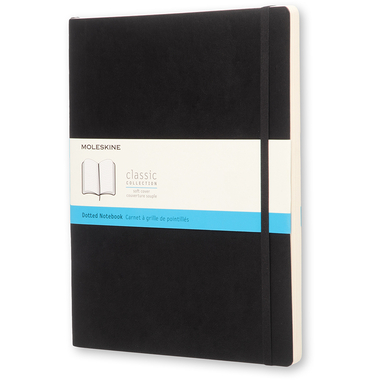 MOLESKINE Notizbuch Classic SC XL 272892758 schwarz, dots 192 Blatt