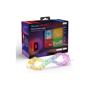 Govee LED-Stripe Curtain Lights RGBIC, 25 Watt, 1.5 x 1.5m