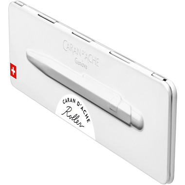 CARAN D'ACHE Roller 849 0.7mm 846.502 bianco, con astuccio met.