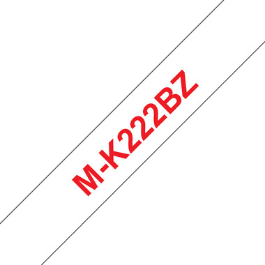 PTOUCH Band, nicht lam. rot/weiss M-K222BZ zu PT-65/75/85/110 8mx9mm