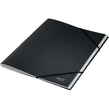 LEITZ Dossier de collect. Recycle A4 3914-00-95 noir, carton 6 comp.