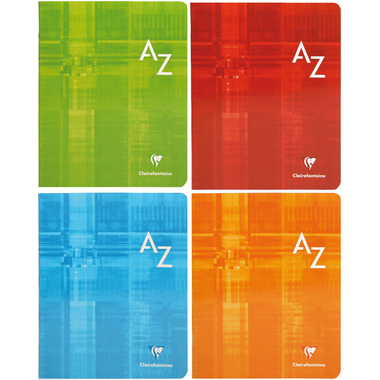 CLAIREFONTAINE Cahier 17x22cm 63749 A-Z 48 feuilles