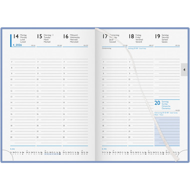 BIELLA Agenda Colorful 7 2026 809707050026U 1S/2P blu ML 14.5x20.5cm