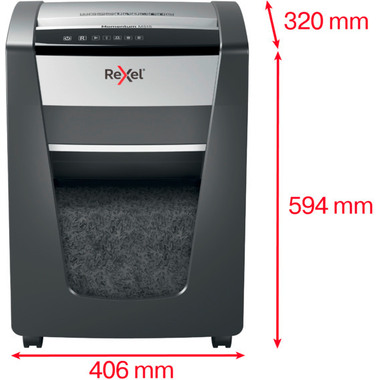 REXEL Destructeur docum. Momentum 2104577CH M515, P-5, 30lt