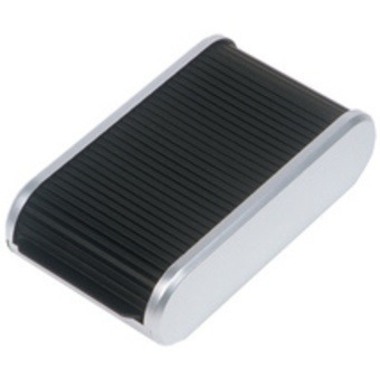 HELIT Box biglietto da visita H6220499 nero/argenti 67x136x240mm