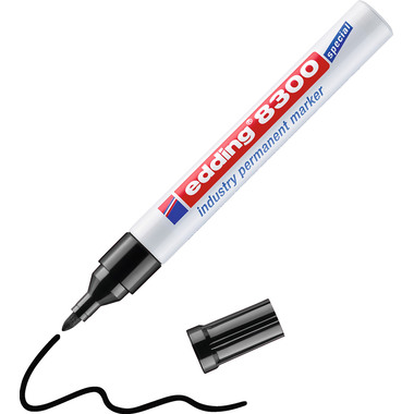 EDDING Permanent Marker 8300 1,5-3mm 8300-1 schwarz