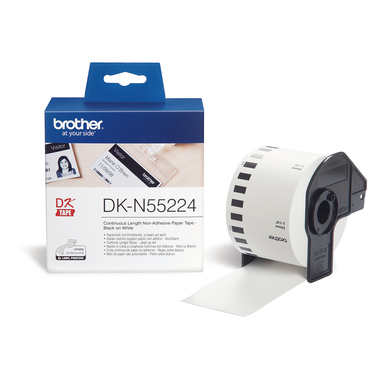 PTOUCH Endlos-Etiketten 54mmx30.48m DK-N55224 QL-1050 weiss
