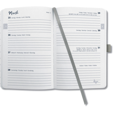 JOLIE Agenda Feel 2026 J6402 1S/2P pearl grey ML A6