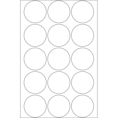 HERMA Markierungspunkte 32mm 2270 weiss 480 St./32 Blatt
