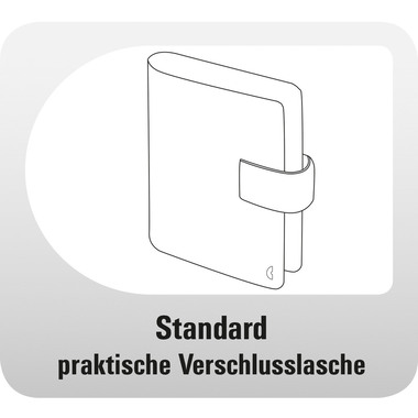 CHRONOPLAN Ringbuch Compact Standard 50172Z.26 Vollrindleder schwarz A5