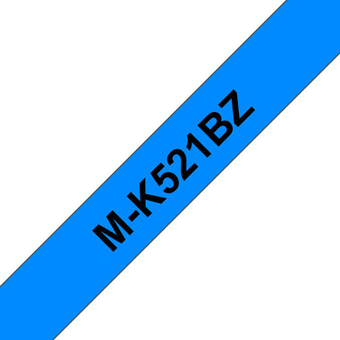 PTOUCH Ruban, non laminé noir/bleu M-K521 pour PT-65/75/85/110 8mx9mm