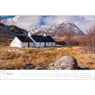 HEYE Bildkalender 2026 23159+26 Schottland DE 58x39cm