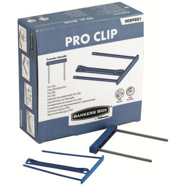 FELLOWES Archiv-Clip 0089801 blau 50 Stk.