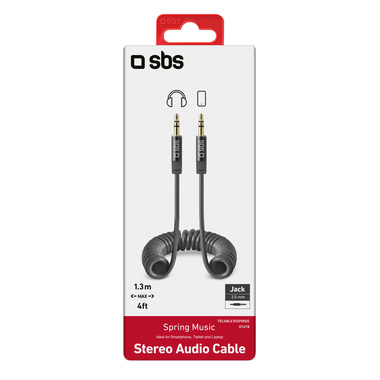 Cavo jack a spirale per smartphone e tablet