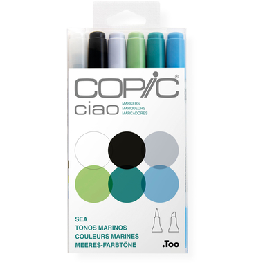 COPIC Marker Ciao 22075669 6er Set Sea