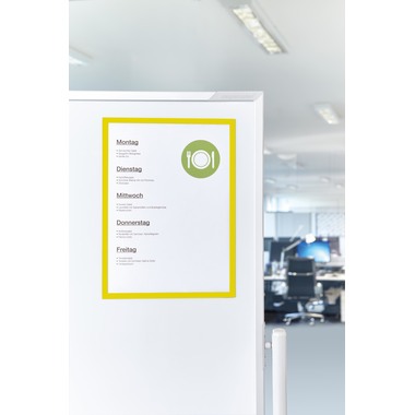 MAGNETOPLAN Magnetrahmen magnetofix A4 1130302 gelb 5 Stk.