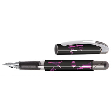 ONLINE Stylo plume College II 0.5mm 12361/3D Hello World Metallic Black