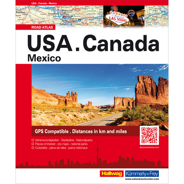 HALLWAG Strassenatlas 382830835 USA/Canada/Mexiko