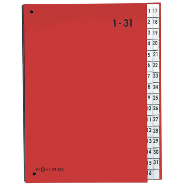 PAGNA Pultordner Color A4 24329-01 rot 1-31