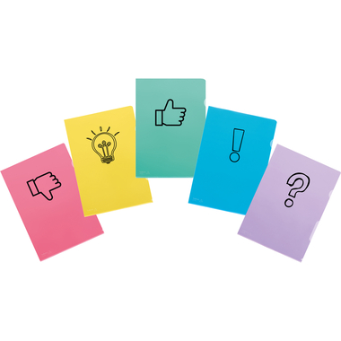 KOLMA Sichtmappe Fashion Symbole 59.900.19 A4 assortiert 10 Stück