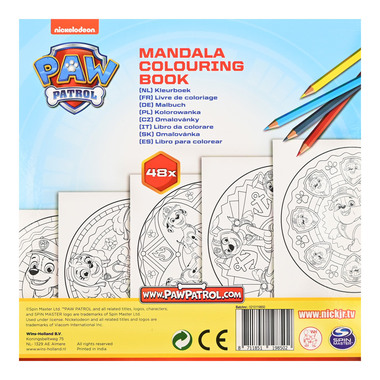 ROOST Mandala da colorare B1985 Paw Patrol 18x18cm
