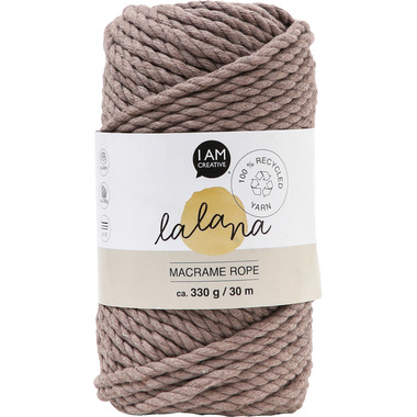 I AM CREATIVE Macrame Rope 6205.04 coffee 5mm, 330g