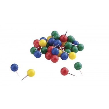 MAGNETOPLAN Aiguilles Pinboard 111165106 rouge, 6x17mm 100 pcs.