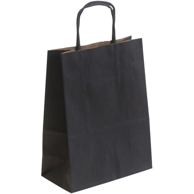 NEUTRAL Tragtaschen Allegra schwarz SDF16-798 Kraft,110g, 16x8x21cm 25 Stk.
