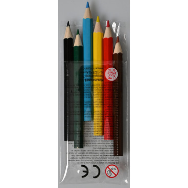 ROOST Farbstifte Mini KL320 4,5x8,7cm 6 Stück