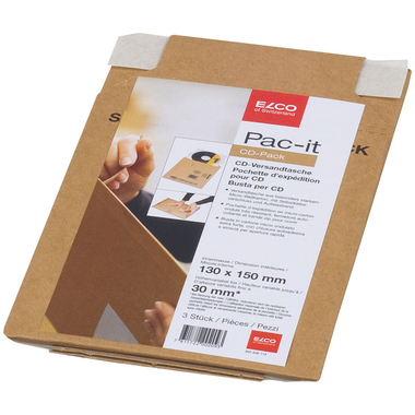 ELCO Versandtasche Safe 145x190mm 842638114 Karton, CD Pack 3 Stück